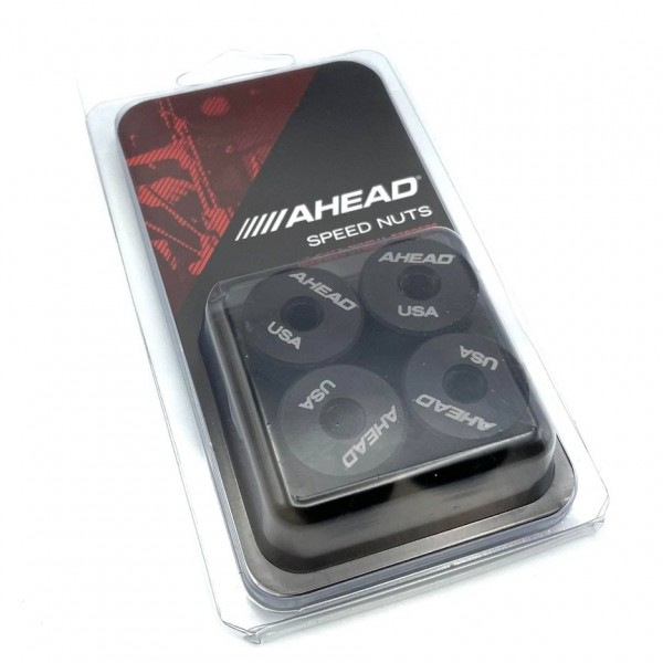 Ahead Speed Nut Cymbal Toppers 4 Pack, Black - Packaged