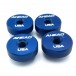 Ahead Speed Nut Cymbal Toppers 4 Pack, Blue