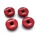 Ahead Speed Nut Cymbal Toppers 4 Pack, Red