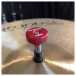 Ahead Speed Nut Cymbal Toppers 4 Pack, Red - Attached