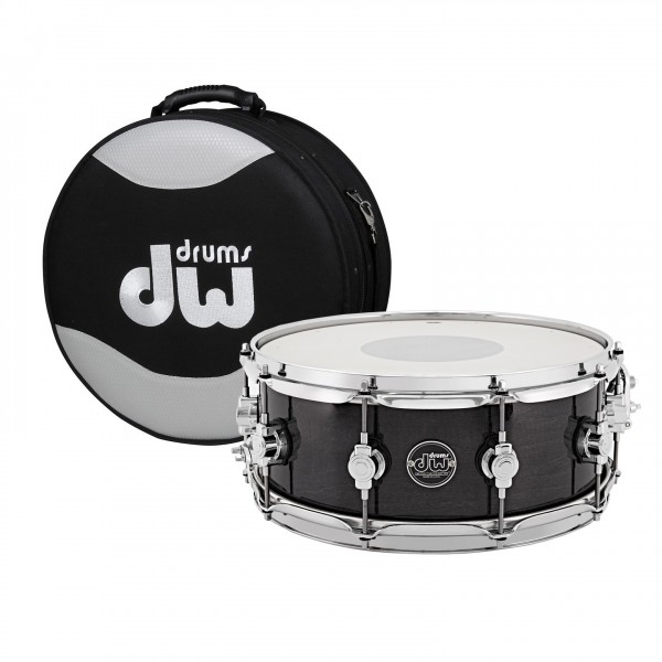 DW Drums Performance Series 14" x 6.5" Snare Drum, Ebony Stain & Case