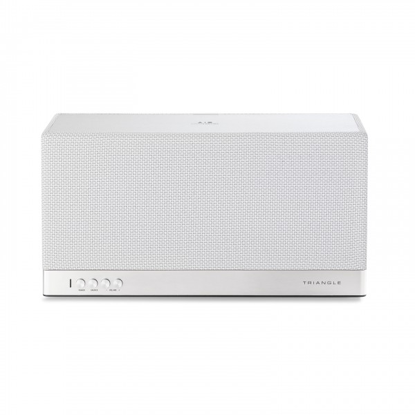Triangle AIO 3 Wireless Speaker Frost White Silver Front View