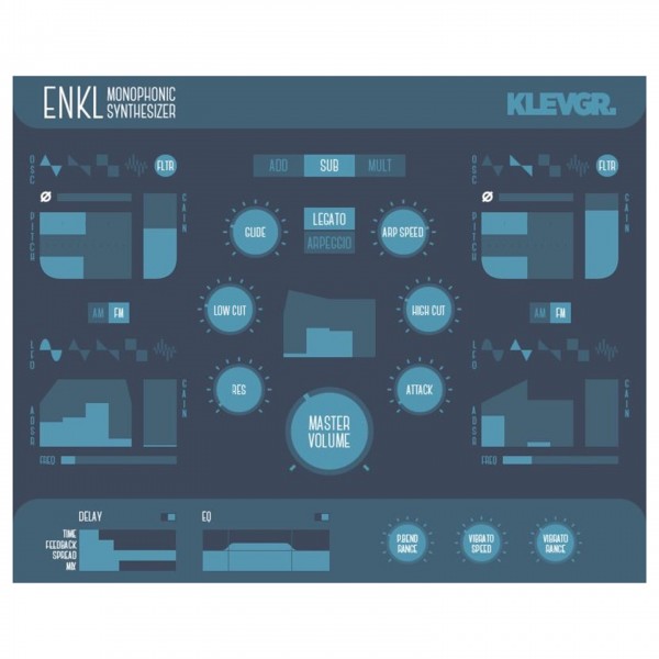 Klevgrand Enkl - Monophonic Synthesizer