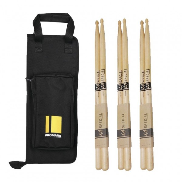 Promark Stick Bag & LA 2B Drumsticks Bundle