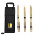Promark Stick Bag & LA 5A Nylon Tip Drumsticks Bundle