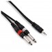 Essentials Stereo MiniJack to Dual Jack Cable, 9m