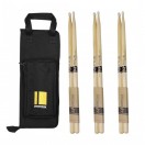 Promark Stick Bag & LA 2B Nylon Tip Drumsticks Bundle
