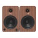 Kanto YU6 Bookshelf Speakers, Walnut - Front