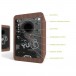 Kanto YU6 Bookshelf Speakers, Walnut - Rear Description