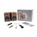 Kanto YU6 Bookshelf Speakers, Walnut - Box