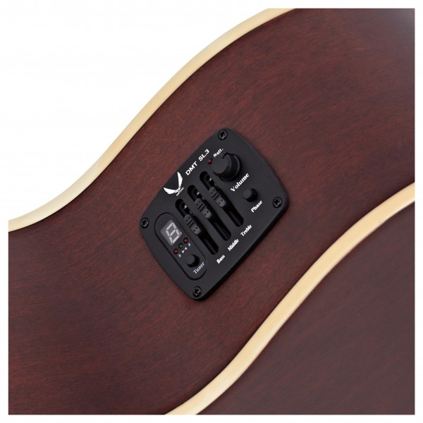 Dean CAW Electro Acoustic Bass Left Handed, Satin Natural