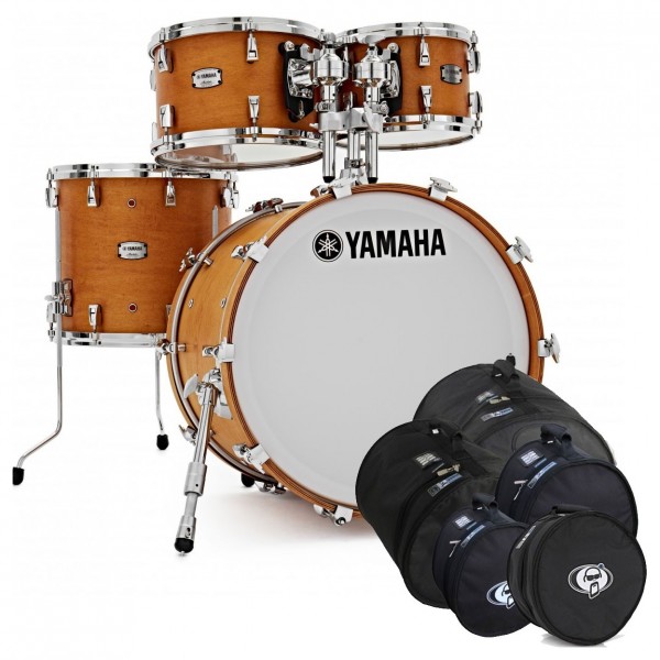 Yamaha Absolute Maple Hybrid 20" Shell Pack, Vintage Nat w/Bag Set