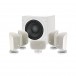 Bowers & Wilkins M-1 & ASW610 5.1 Speaker Package, White