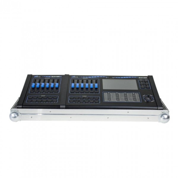 Sagitter Flight Case for Quiver with 1 Quiver X - front with DMX controller