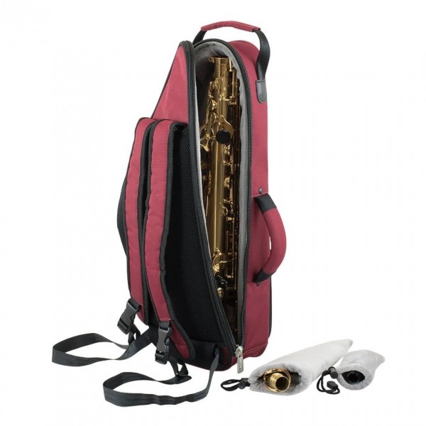 Tom and Will 36AS Alto Saxophone Gig Bag, Burgundy and Black