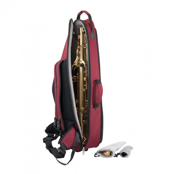 Tom and Will Tenor Saxophone Gig Bag, Burgundy with Black Trim