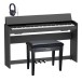 Roland F107 Digital Piano Package - bundle