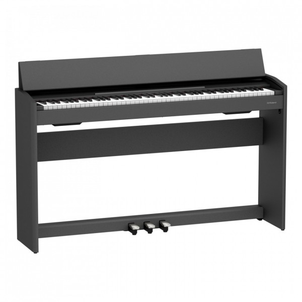 Roland F107 Digital Piano Package - angled piano