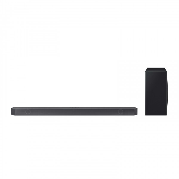 Samsung Q-Symphony Q800B Dolby Atmos Soundbar and Subwoofer Front View