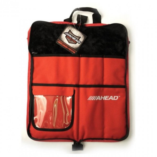 Ahead Deluxe Stick Bag, Black/Red - Open