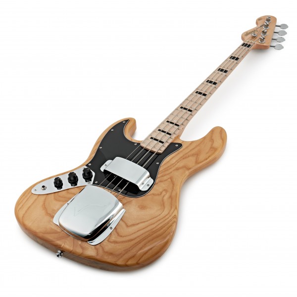 Vintage VJ74 Reissued Bass Left Handed MN, Natural Ash