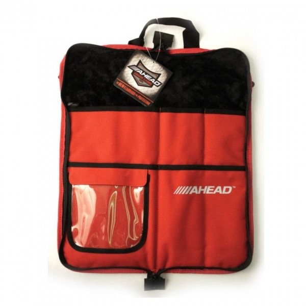 Ahead Deluxe Stick Bag, Black/Red - Open