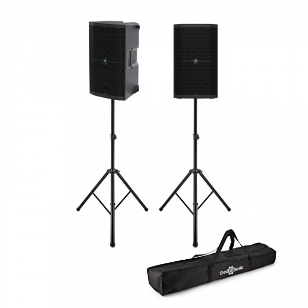 Mackie Thump212XT 12" Active PA Speaker Pair with Speaker Stands - Full Bundle