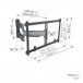 Vogels ELITE TVM 5645, dimensions chart