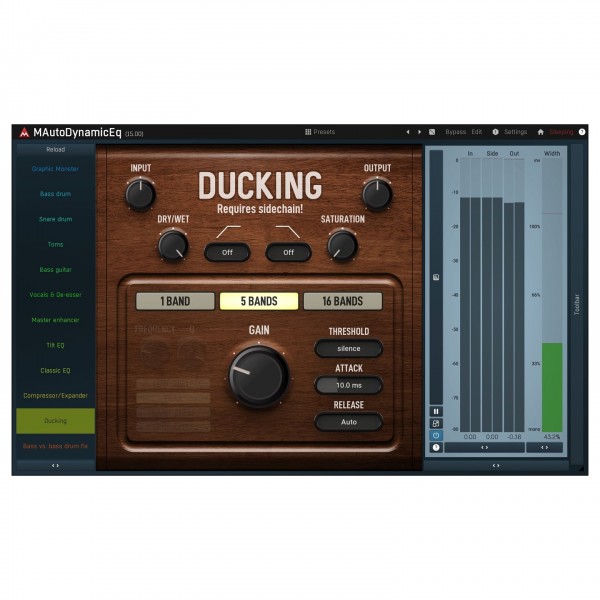 Melda MAutoDynamicEq - Ducking 