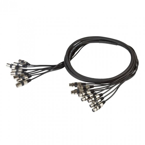 Proel 8 Way 3 Pin XLR Audio Loom with Proel Connectors, 10m