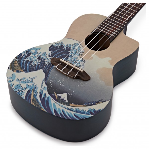 Luna Great Wave Concert Ukulele WN