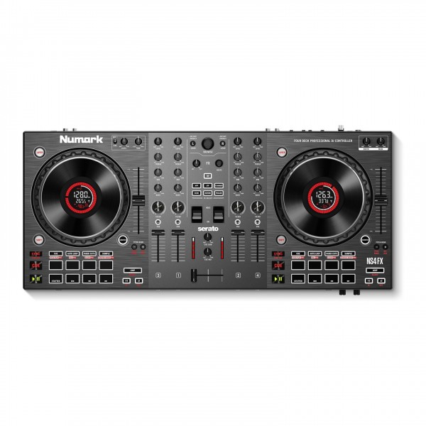 Numark NS4FX 4-Deck Professional DJ Controller - Top