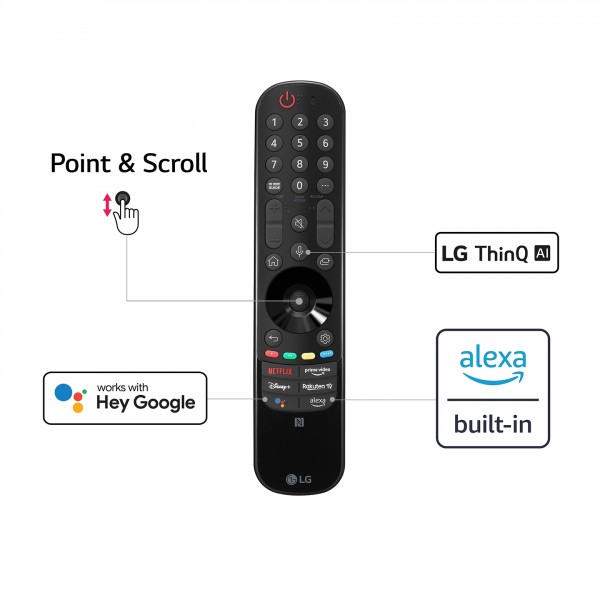 LG 75QNED996QB 75 8K HDR QNED MiniLED Smart TV Remote