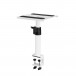 Omnitronic TMO-2 Monitor Stand, White - Angled, Left