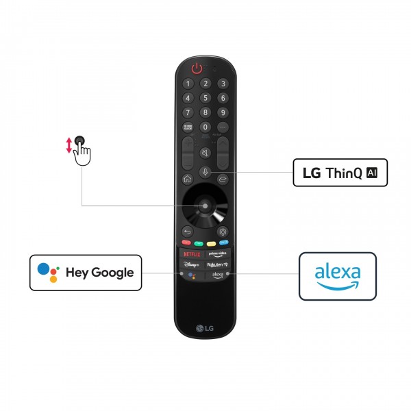 LG 55QNED866QA 55 inch Smart TV, remote control with ThinQ