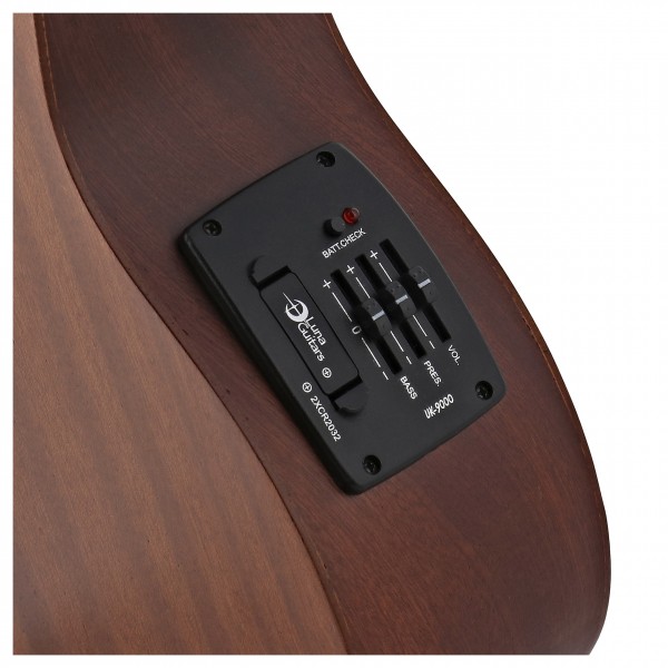 Luna Mo'o Electro Concert Ukulele, Mahogany