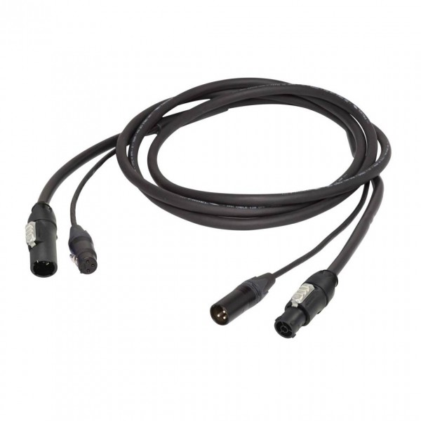 Proel XLR Audio and Powercon True 1 Power Hybrid Cable, 2.5m