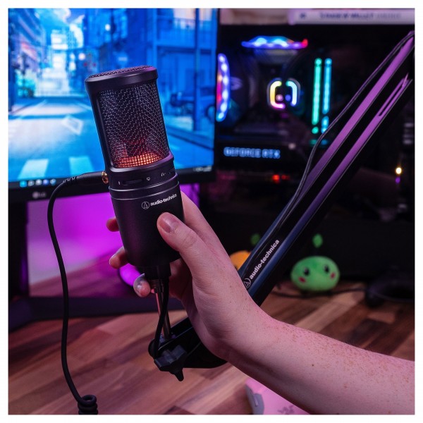Audio-Technica AT2020USB-X Plus Cardioid Condenser Microphone - lifestyle 1