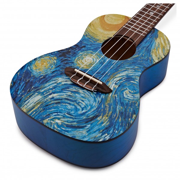Luna Starry Night Concert Ukulele w/ Gig Bag
