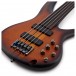 Ibanez SRF705 5-String Fretless Bass, Brown Burst Flat