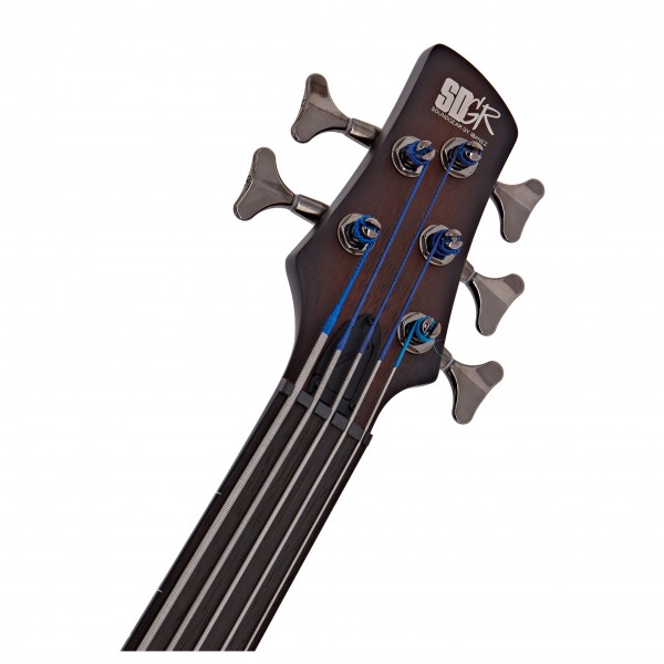 Ibanez SRF705 5-String Fretless Bass, Brown Burst Flat at Gear4music