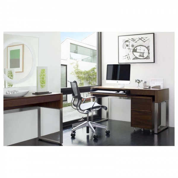 BDI Cascadia 6202 Console/Laptop Desk, Chocolate Stained Walnut