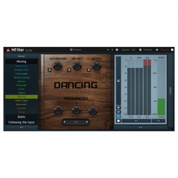 Melda MFilter - Dancing 