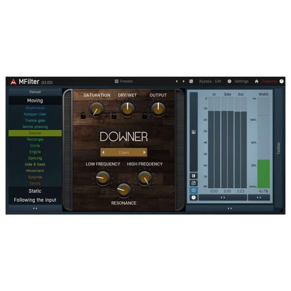Melda MFilter - Downer