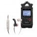 Zoom H4n Pro Handy Recorder, Black with In-Ear Headphones - 