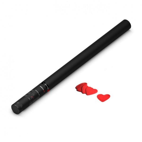 Magic FX 80cm Handheld Confetti Cannon, Red Hearts