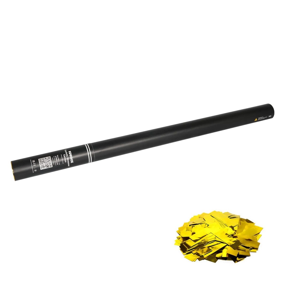 Click to view product details and reviews for 80cm Handheld Confetti Cannon Metallic Gold.