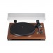 TEAC TN-280BT-A3 Bluetooth Turntable, Walnut Front View With Cover