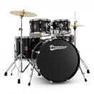 Premier Revolution 22" 5-teiliges Schlagzeug, Schwarz