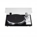 TEAC TN-4D-SE Direct Drive Turntable, Black Front View With Dust Cover